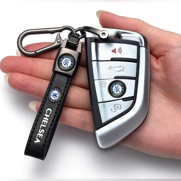 Microfiber Leather Car Keychain Key Fob Keychain Leather Key Chain Holder - Picture 5 of 6